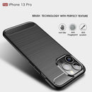 iPhone 13Pro Carbon Fibre TPU Case Slim Shockproof Cover Red