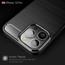 iPhone 13Pro Carbon Fibre TPU Case Slim Shockproof Cover Navy