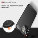 iPhone 13ProMax Carbon Fibre TPU Case Slim Shockproof Cover Navy