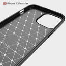 iPhone 13ProMax Carbon Fibre TPU Case Slim Shockproof Cover Navy