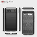 Google Pixel 6 Pro 5G Carbon Fibre TPU Case Slim Shockproof Cover Black
