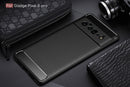 Google Pixel 6 Pro 5G Carbon Fibre TPU Case Slim Shockproof Cover Black