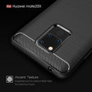 Huawei Mate 20X Carbon Fibre TPU Case Slim Shockproof Cover Black