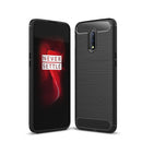 OnePlus 7 Carbon Fibre TPU Case Slim Shockproof Cover Black