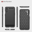 OnePlus Nord Carbon Fibre TPU Case Slim Shockproof Cover Navy