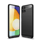 Samsung M32 Carbon Fibre TPU Case Slim Shockproof Cover Black