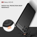 Samsung M32 Carbon Fibre TPU Case Slim Shockproof Cover Red
