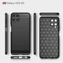 Samsung M32 Carbon Fibre TPU Case Slim Shockproof Cover Black