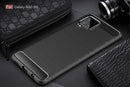 Samsung A42 Carbon Fibre TPU Case Slim Shockproof Cover Black