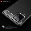 Samsung A42 Carbon Fibre TPU Case Slim Shockproof Cover Red