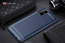 Samsung M51 Carbon Fibre TPU Case Slim Shockproof Cover Navy