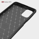 Samsung M51 Carbon Fibre TPU Case Slim Shockproof Cover Red