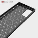 Samsung Note20 Carbon Fibre TPU Case Slim Shockproof Cover Black