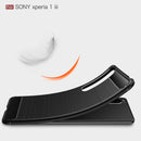 Sony Xperia 1 III Carbon Fibre TPU Case Slim Shockproof Cover Navy