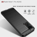 Xiaomi Redmi Note 11 Pro Carbon Fibre TPU Case Slim Shockproof Cover Black