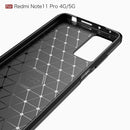 Xiaomi Redmi Note 11 Pro Carbon Fibre TPU Case Slim Shockproof Cover Black