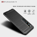 Xiaomi Mi Note 10/Note 10Pro/CC9Pro Carbon Fibre TPU Case Slim Shockproof Cover Black