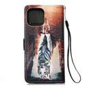 iPhone 13 Mini Case Designer PU (Cat&Tiger)