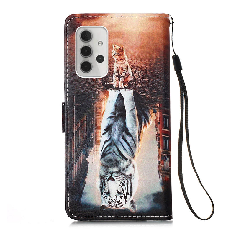 Samsung A32 5G Case Designer PU (Cat&Tiger)