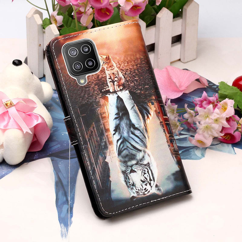 Samsung A22 4G Case Designer PU (Cat&Tiger)