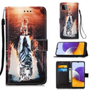 Samsung A22 5G Case Designer PU (Cat&Tiger)