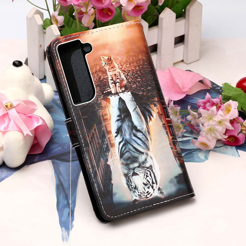 Samsung Galaxy S22+ Case Designer PU (Cat&Tiger)