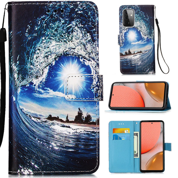 Samsung A72 Case Designer PU (SeaWave)