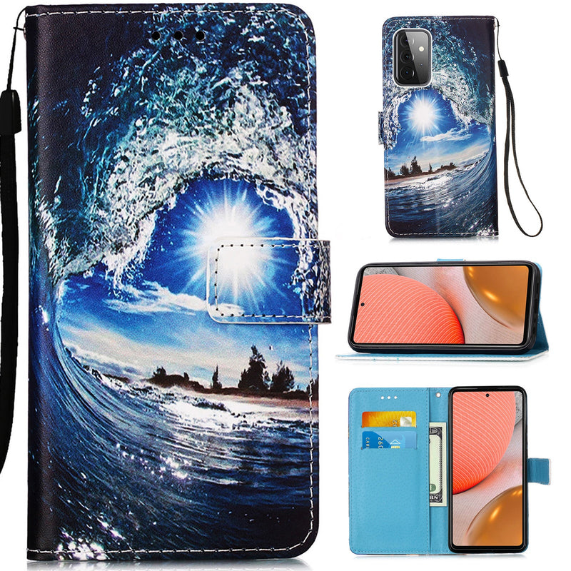 Samsung A72 Case Designer PU (SeaWave)