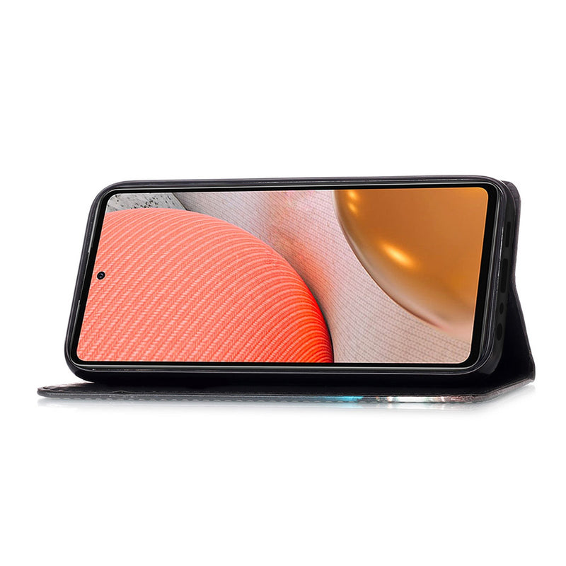 Samsung A72 Case Designer PU (Cat&Tiger)