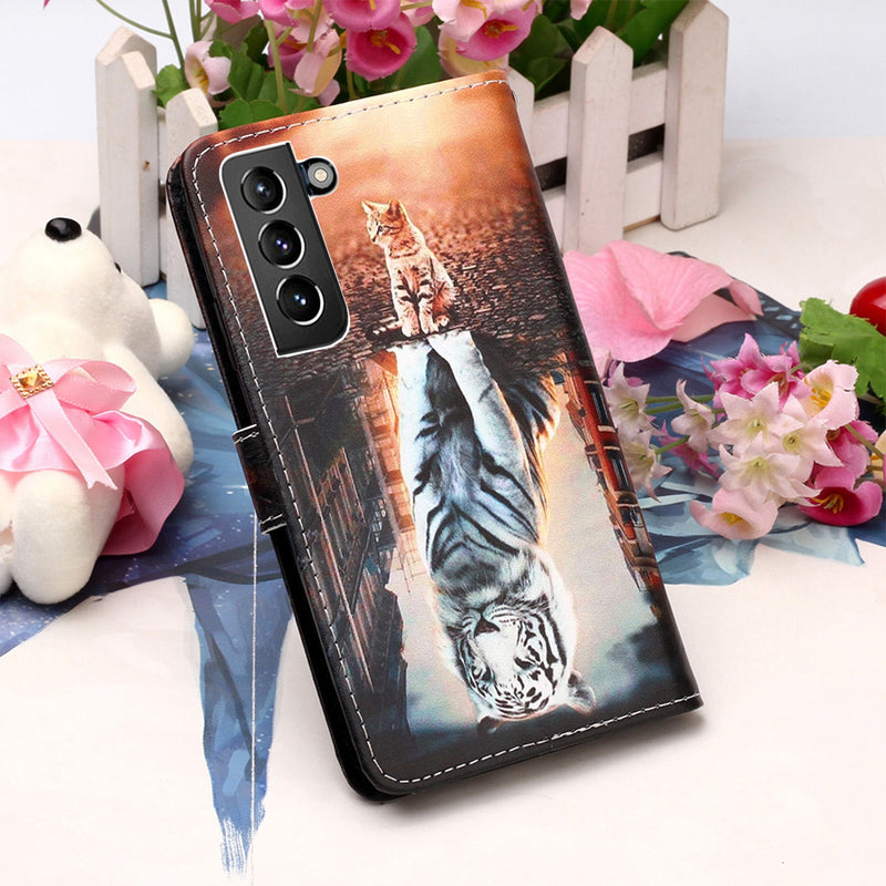 Samsung S21 Plus Case Designer PU (Cat&Tiger)