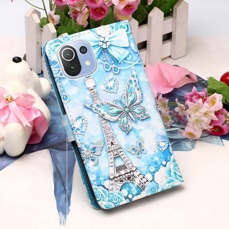 Xiaomi Mi 11 Lite 5G Case Designer PU (EiffelTower)