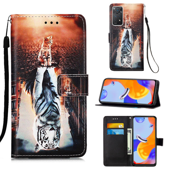 Xiaomi Redmi Note 11 Pro Case Designer PU (Cat&Tiger)