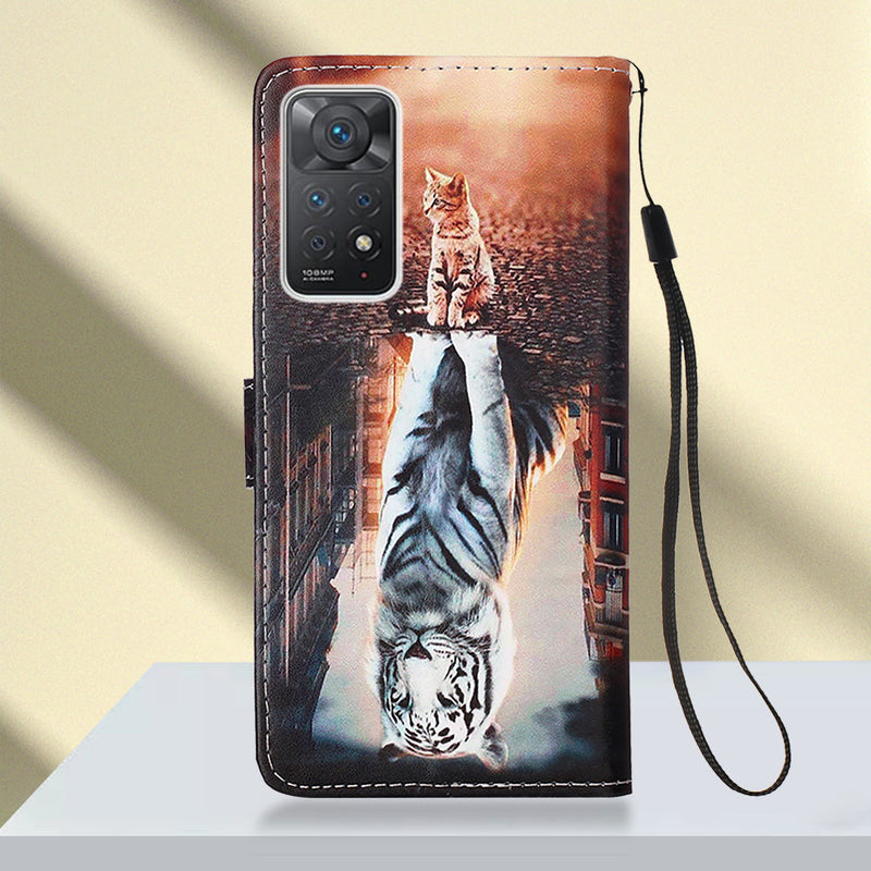 Xiaomi Redmi Note 11 Pro Case Designer PU (Cat&Tiger)