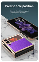 Samsung Galaxy Z Flip3 5G Electroplating Cross Case (Purple)