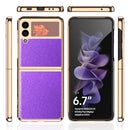 Samsung Galaxy Z Flip3 5G Electroplating Cross Case (Purple)