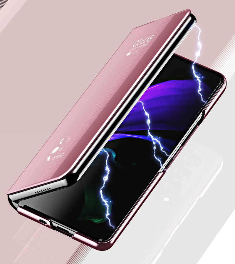 Samsung Galaxy Z Fold3 5G Mirror Folio Case (Pink)