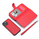 iPhone 13 Mini Case Zipper Wallet (Red)
