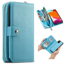 iPhone 11 Pro Case Zipper Wallet (LightBlue)