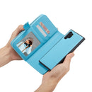 Samsung Note 10 Case Zipper Wallet (LightBlue)
