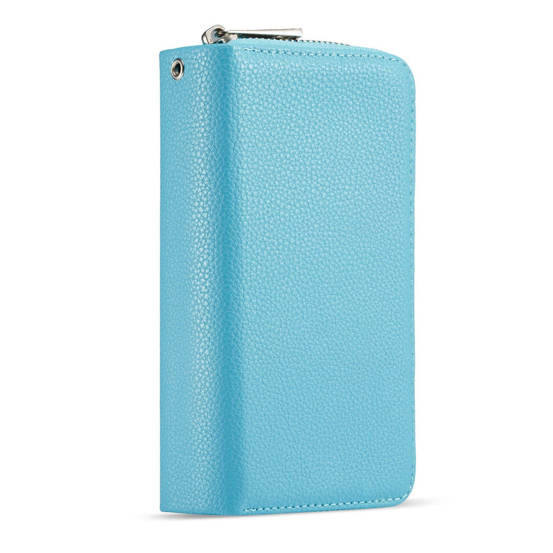 Samsung Note 10 Case Zipper Wallet (LightBlue)