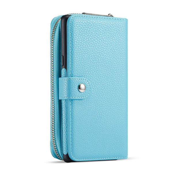 Samsung Note 9 Case Zipper Wallet (LightBlue)