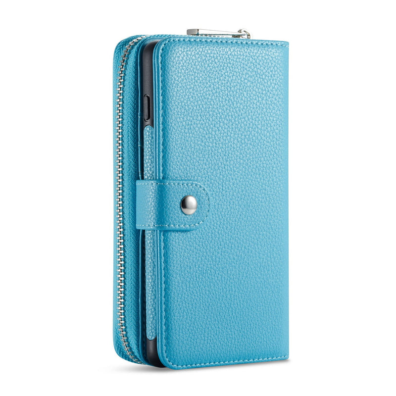 Samsung S10E Case Zipper Wallet (LightBlue)