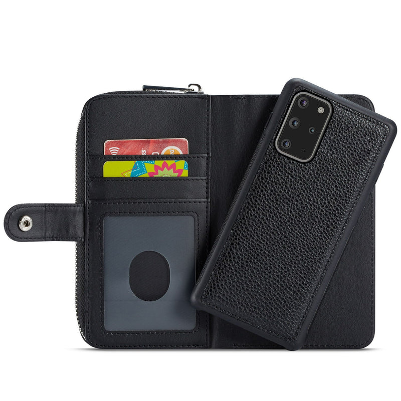 Samsung S20 Case Zipper Wallet (Black)