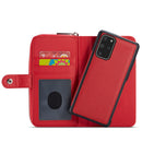 Samsung S20 Plus Case Zipper Wallet (Red)