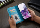 Samsung S20 Plus Case Zipper Wallet (LightBlue)