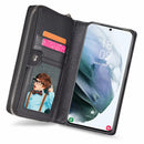 Samsung S21 Plus Case Zipper Wallet (Black)