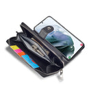 Samsung S21 Plus Case Zipper Wallet (Black)