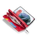 Samsung S21 Plus Case Zipper Wallet (Red)