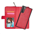 Samsung S21 Plus Case Zipper Wallet (Red)