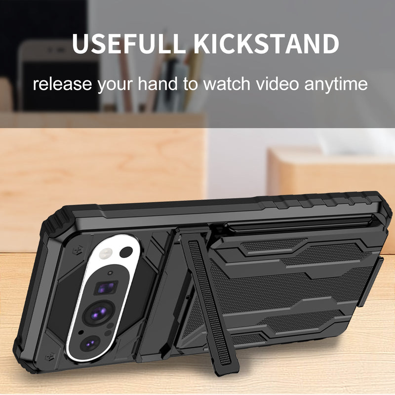 Google Pixel 9 Pro Kickstand Card Case [Black]